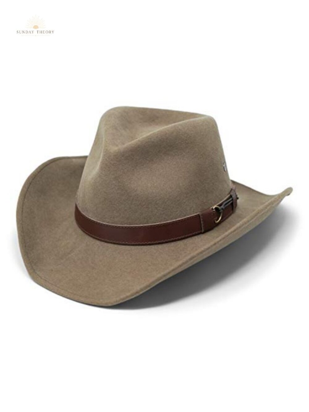 100% Wool Cowboy Felt Hat Water Resistant Mouldable Wired Brim